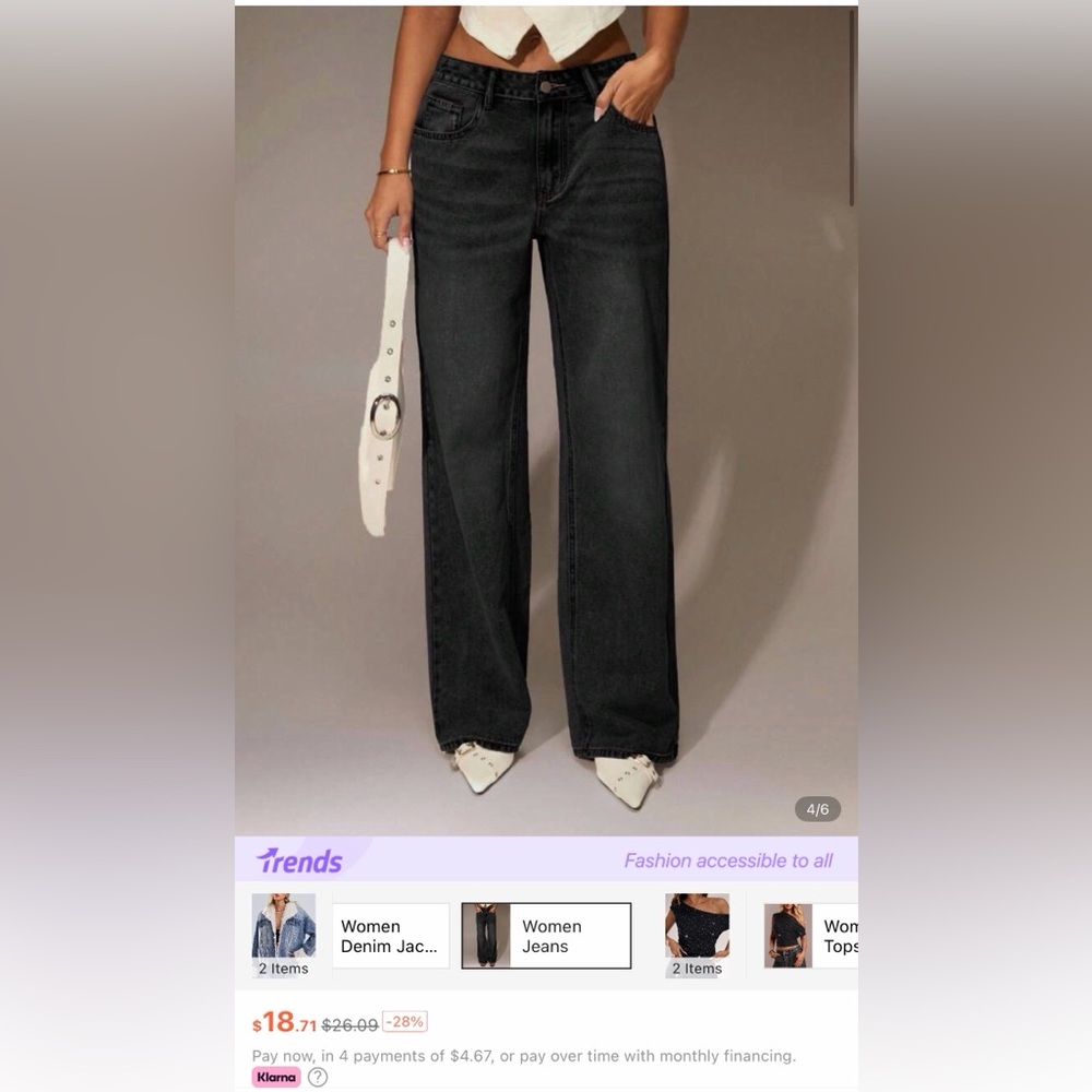 Forever 21 x SHEIN black jeans